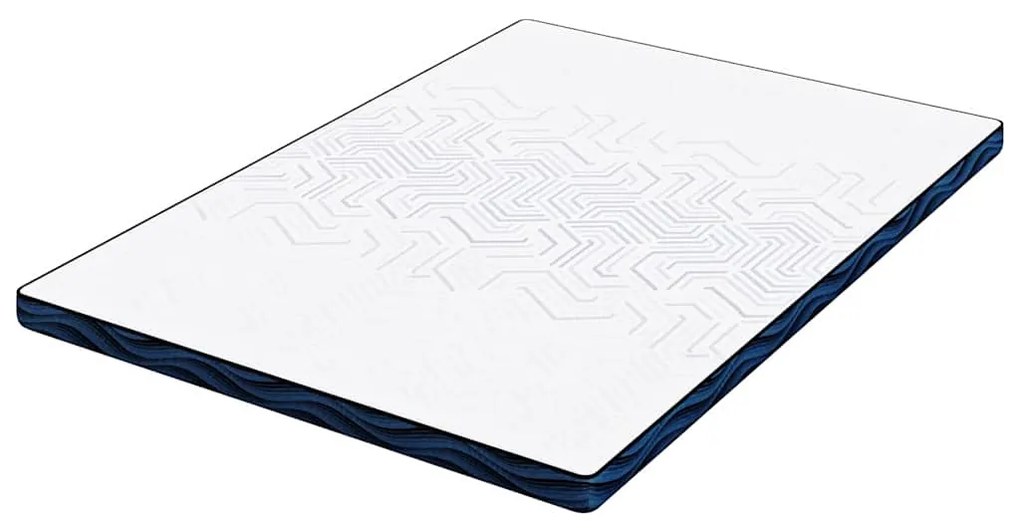 vidaXL Στρώμα επικάλυψης Λευκό 70 x 200 x 8 εκ. Υφασμα Jacquard