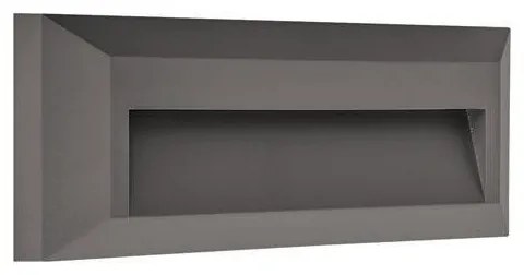 Απλίκα Φωτιστικό Τοίχου LED 2W 3CCT IP65 Slim Pro Eurolamp-145-52081-Μαύρο 145-52081