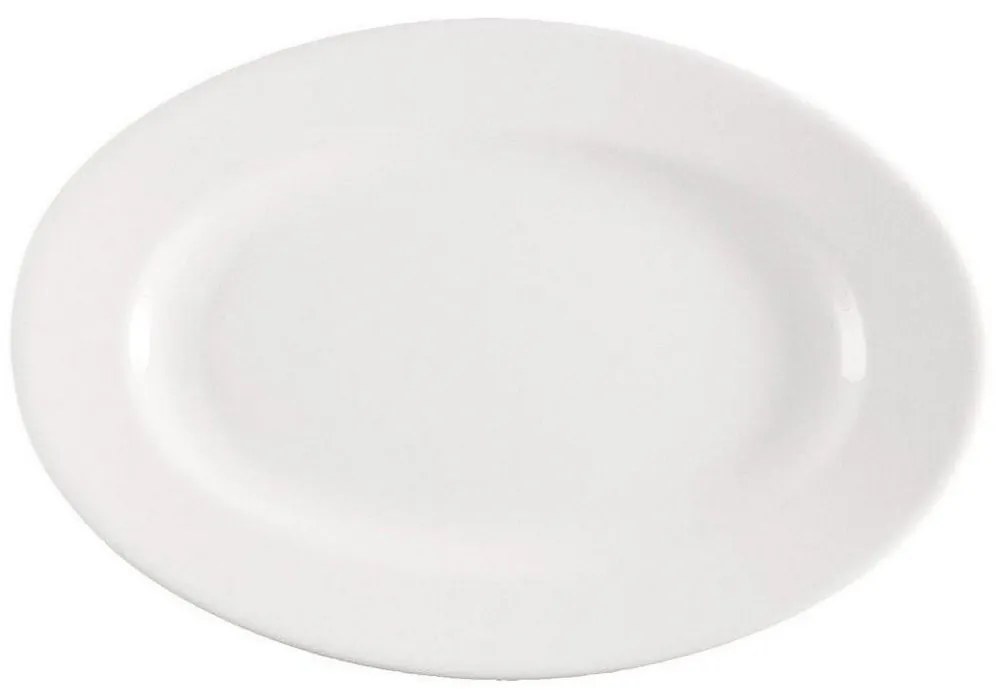 Πιατέλα Πορσελάνινη Οβάλ Ρηχή 001.172547K2 31Χ23Χ2cm White Espiel Porcelain