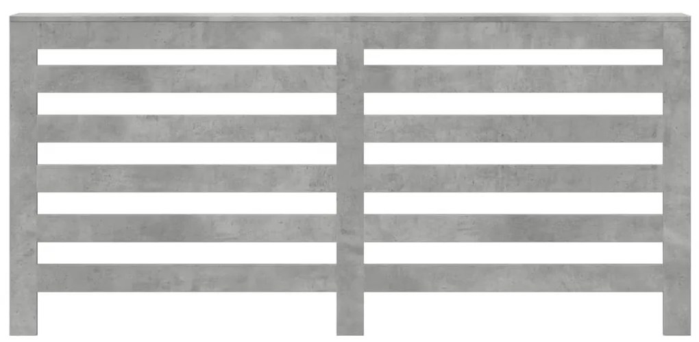 vidaXL Κάλυμμα Καλοριφέρ Γκρι Σκυροδέματος 175x20x82 εκ. Επεξ. Ξύλο