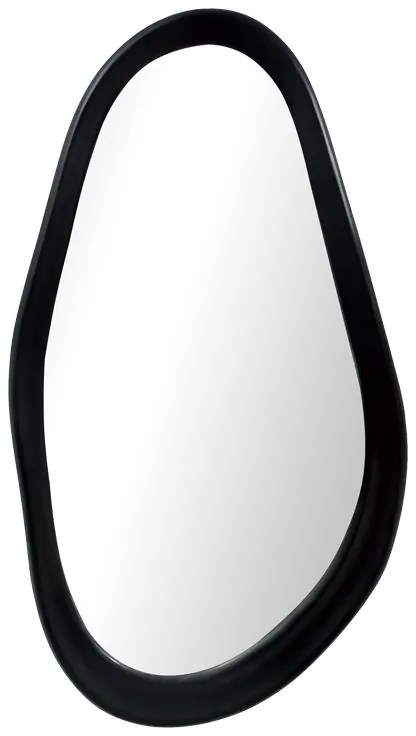 Καθρέπτης οβάλ Baloa mdf σε μαύρη απόχρωση 44x4x80εκ 44x4x80 εκ.