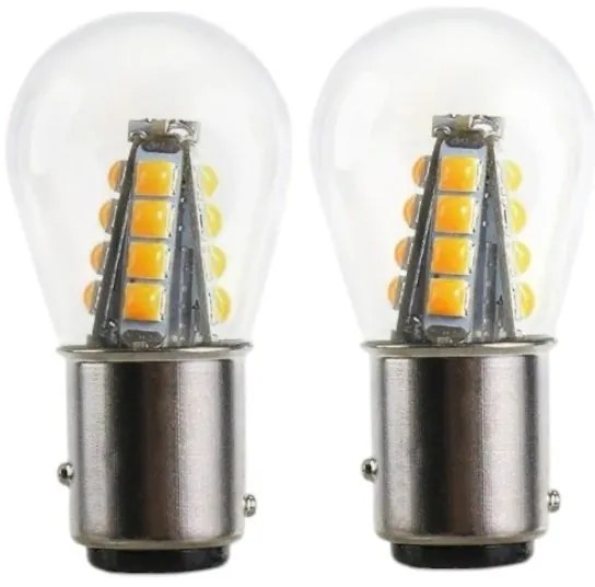 Λαμπτήρες LED διπολικοί S25 - R-DS25D-02AU - 2τεμ