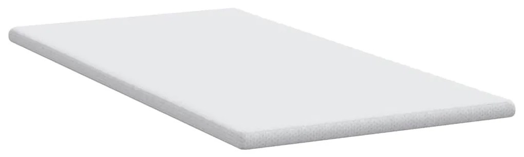 vidaXL Στρώματα Λευκό 90 x 190 cm 100% ύφασμα πολυεστέρα με τζακάρ