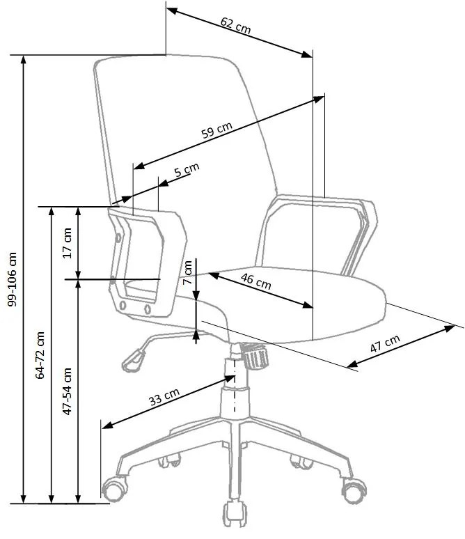 SPIN 2 office chair DIOMMI V-CH-SPIN_2-FOT