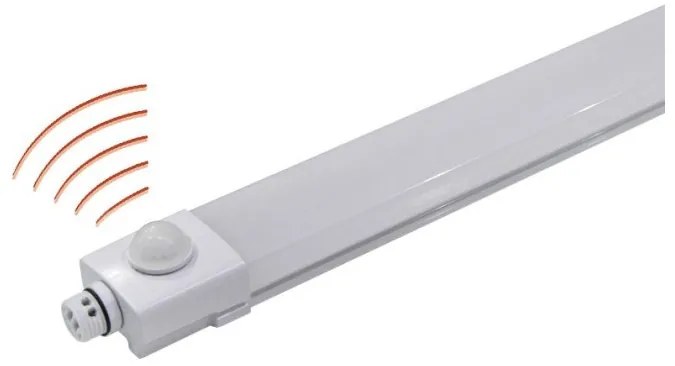 Γραμμικό Φωτιστικό Με Ανιχνευτή Κίνησης LED 36W 5000K IP65 Λευκό 3-11202230 Lumen-3-11202230-Λευκό 3-11202230