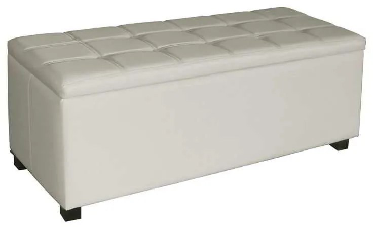 Σκαμπώ Denise Αποθ/κό 113x43 PU Εκρού