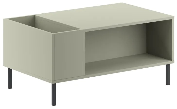 Τραπεζάκι σαλονιού Vena Megapap χρώμα ash green 100x60x42εκ.