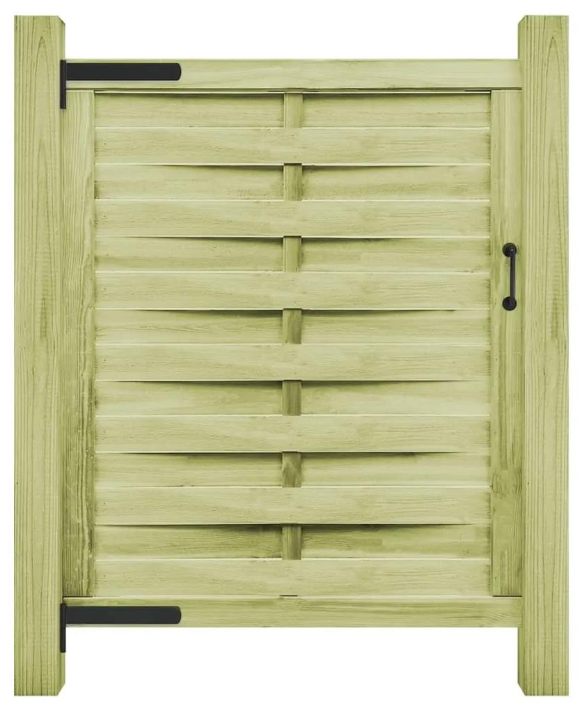 vidaXL Πόρτα Φράχτη Πράσινη 100 x 125 εκ. Εμποτισμένο Ξύλο Πεύκου