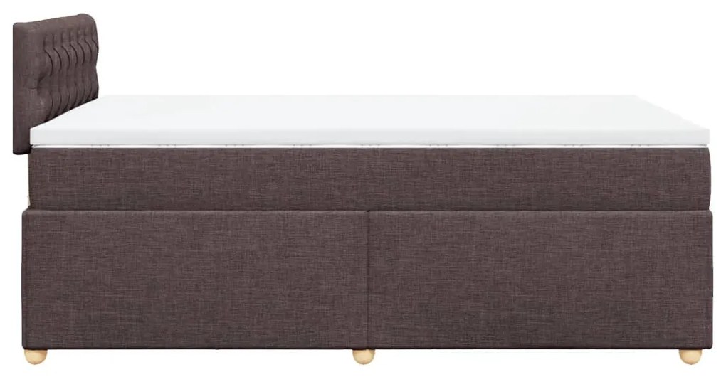 ΚΡΕΒΑΤΙ BOXSPRING ΜΕ ΣΤΡΩΜΑ ΣΚΟΥΡΟ ΚΑΦΕ 120X190 ΕΚ ΥΦΑΣΜΑΤΙΝΟ 3286629