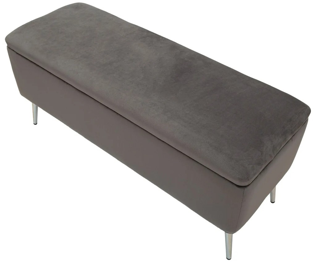 Σκαμπό με Αποθηκευτικό χώρο SILVERY 42x112