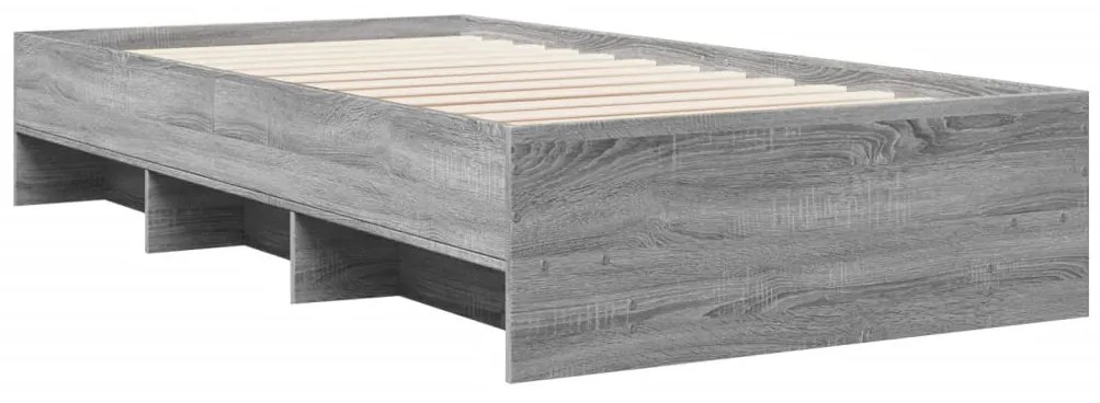 vidaXL Πλαίσιο Κρεβατιού Γκρι Sonoma 75x190 εκ. Επεξεργασμένο Ξύλο