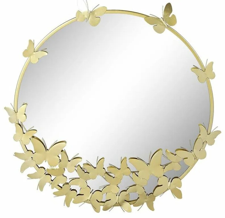 Βοηθητικό Τραπέζι DKD Home Decor Χρυσό Μέταλλο Καθρέφτης 50 x 50 x 55 cm