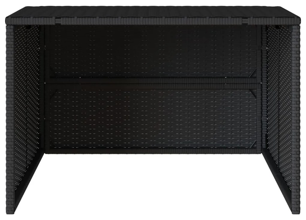 vidaXL Σκέπαστρο για Χλοοκοπτ. Ρομπότ Μαύρο 86x90x52/57 εκ Συνθ. Ρατάν