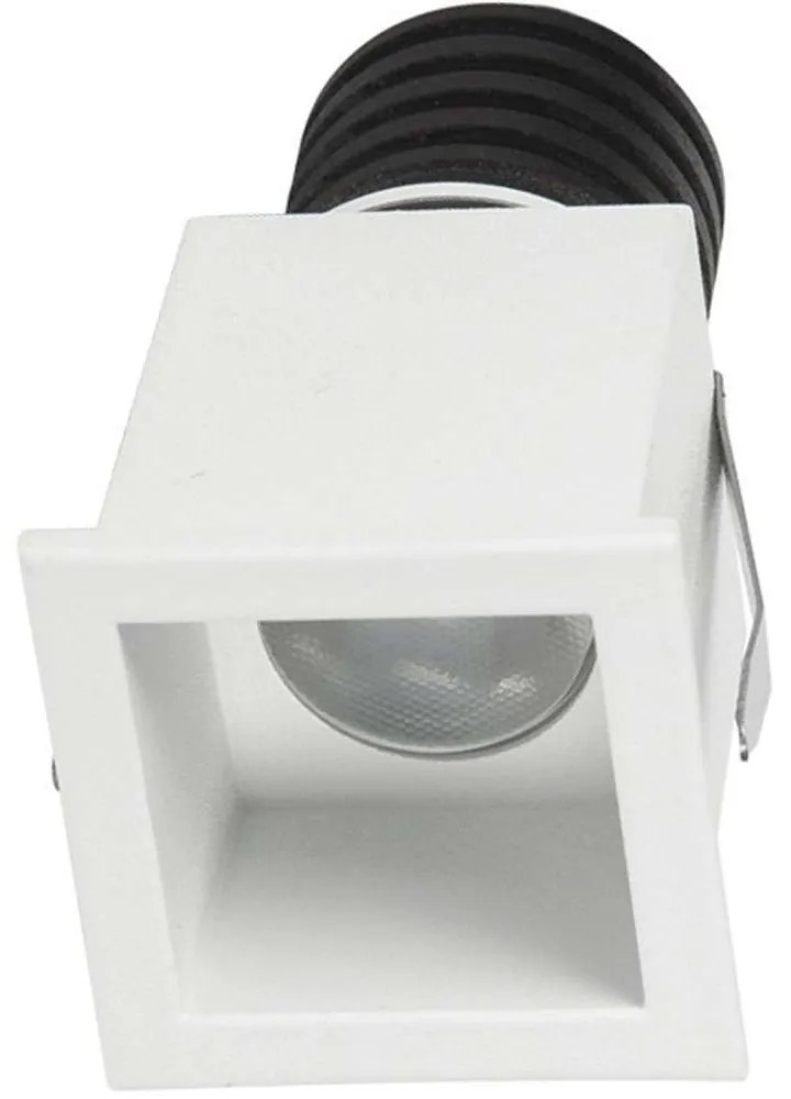 Σποτ Χωνευτό VK/04219/W/W 4,2x4,2cm Led 150Lm 3W 3000K White VKLed Τετράγωνο