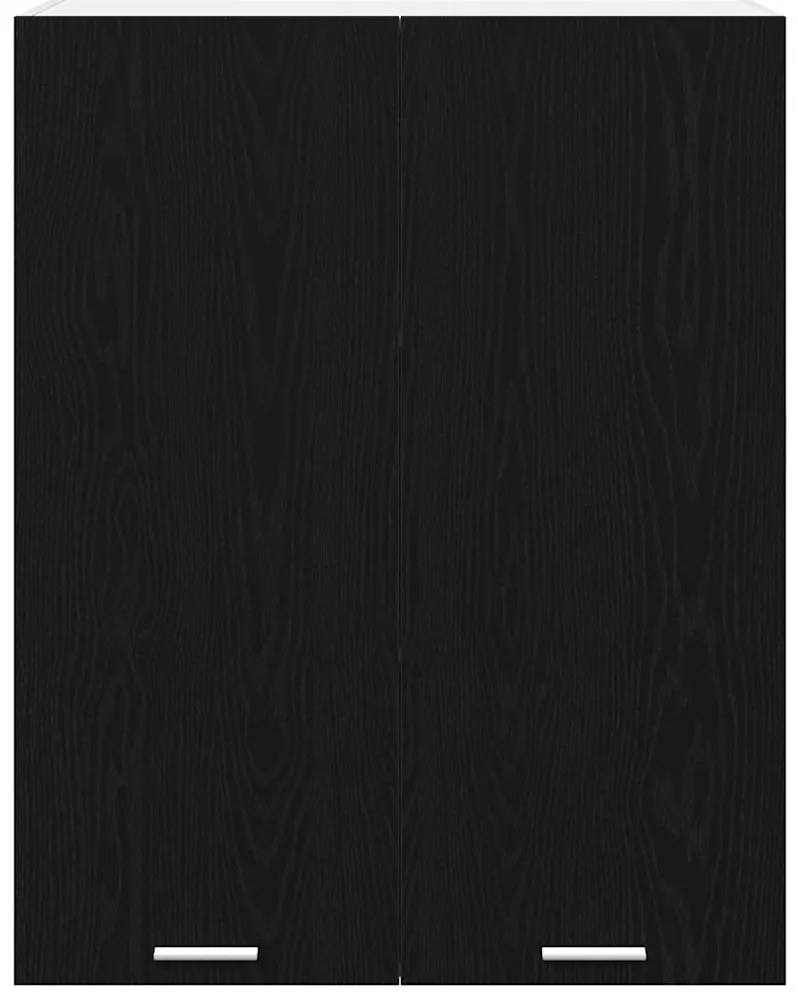 vidaXL Κρεμαστό ντουλάπι με αποθήκευση Μαύρη Οξυά 80 x 31 x 100 εκ.