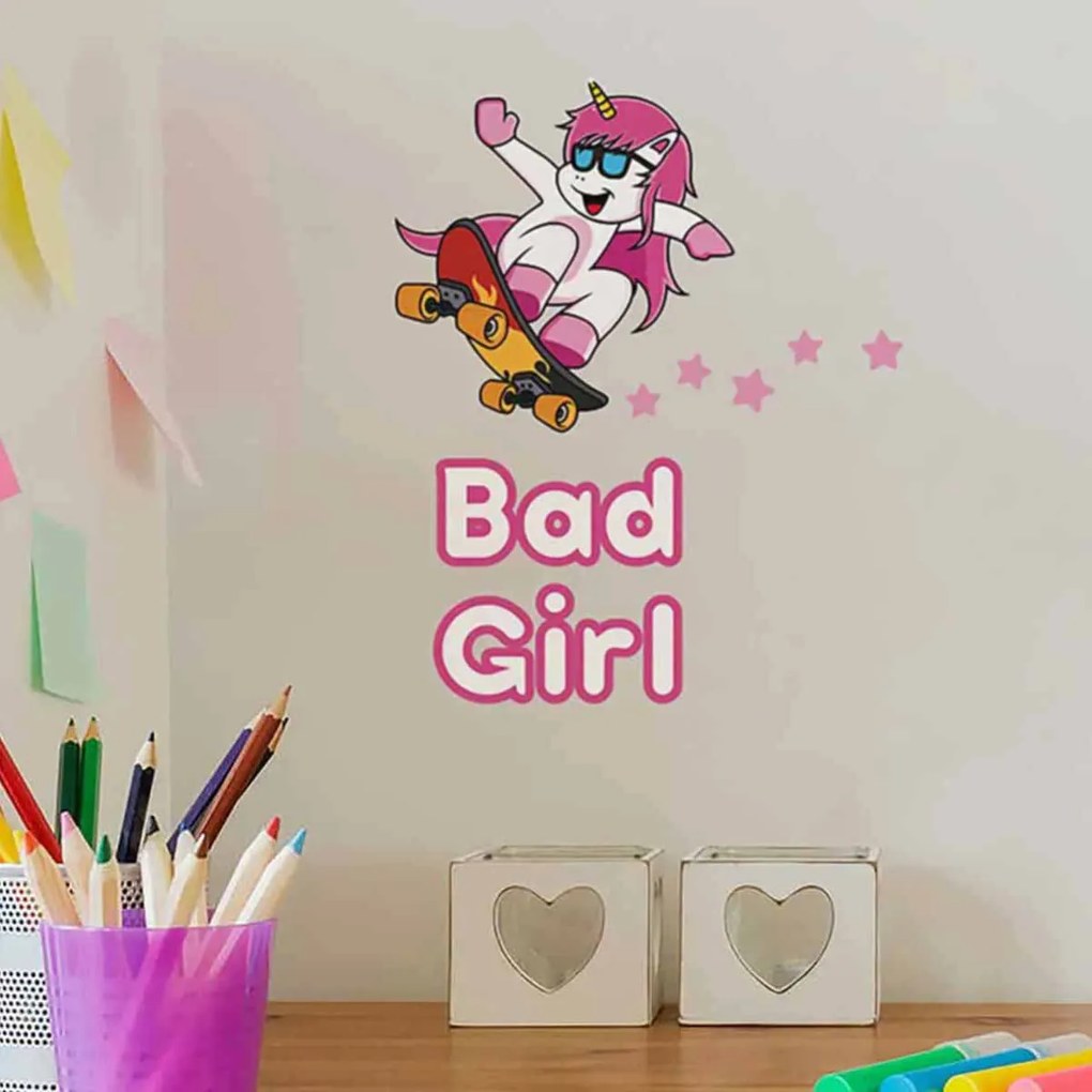 Παιδικό Αυτοκόλλητο Τοίχου Ango Bad Girl 11007
