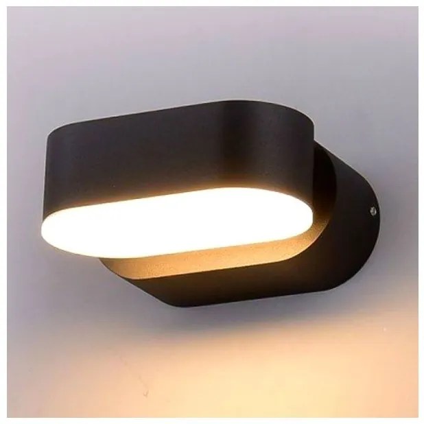 Απλίκα LED Αρχιτεκτονικού Φωτισμού 5W 230V 722lm 350° IP65 Περιστρεφόμενη Μαύρο Θερμό Λευκό 218288 VTAC-218288-Μαύρο 218288