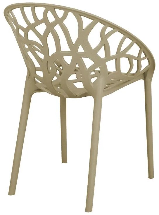 Καρέκλα - Πολυθρόνα Daren pp σε cappuccino απόχρωση 59x60x79,5 εκ. 59x60x79.5 εκ.