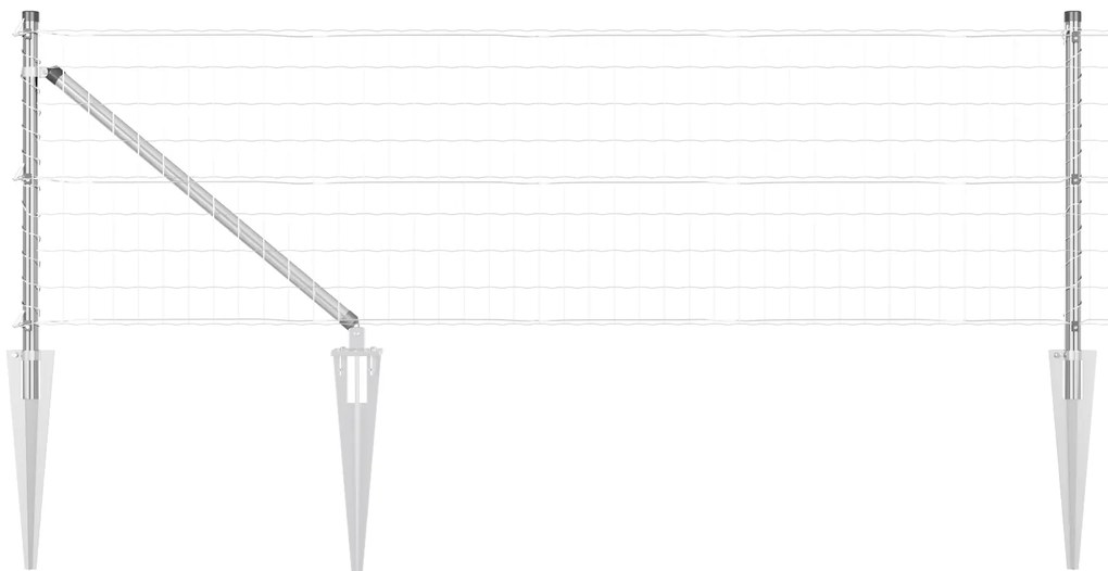 vidaXL Euro Fence με 13 καρφιά 0.6x25 μ γαλβανισμένος χάλυβας