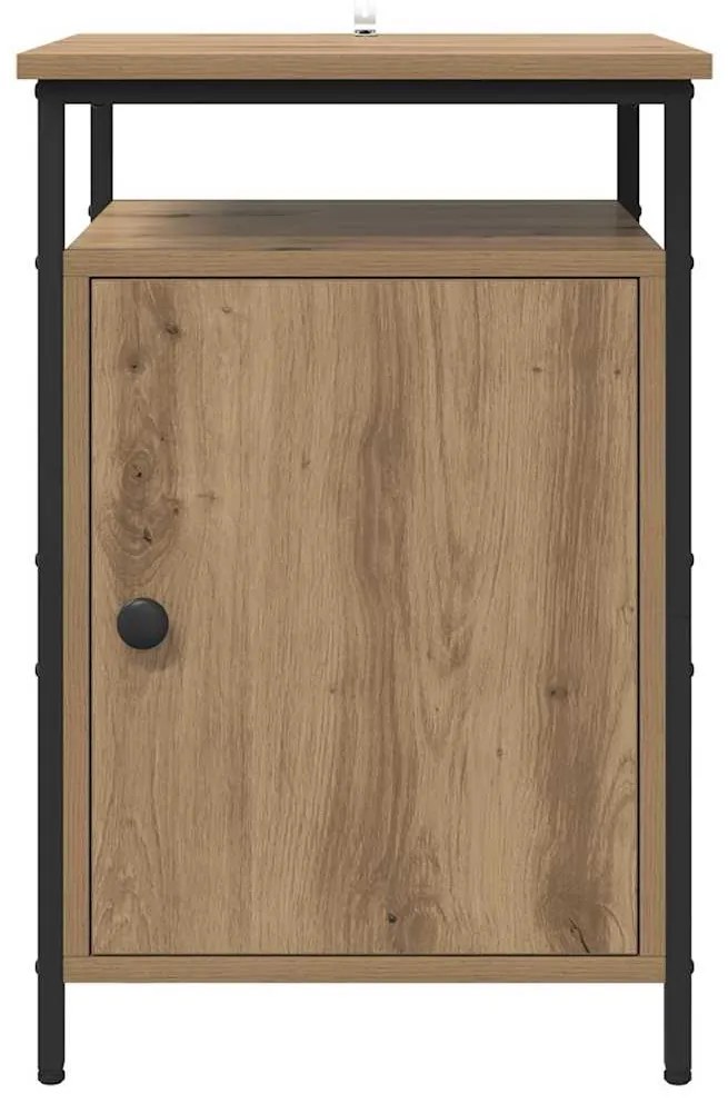 vidaXL Κομοδίνο Artisan Oak 40 x 42 x 60 εκ. Επεξεργασμένο ξύλο