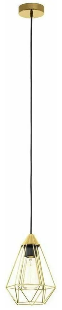 Φωτιστικό Οροφής 43681 Tarbes 1/E27 Ø175 Black-Brass Eglo Metal