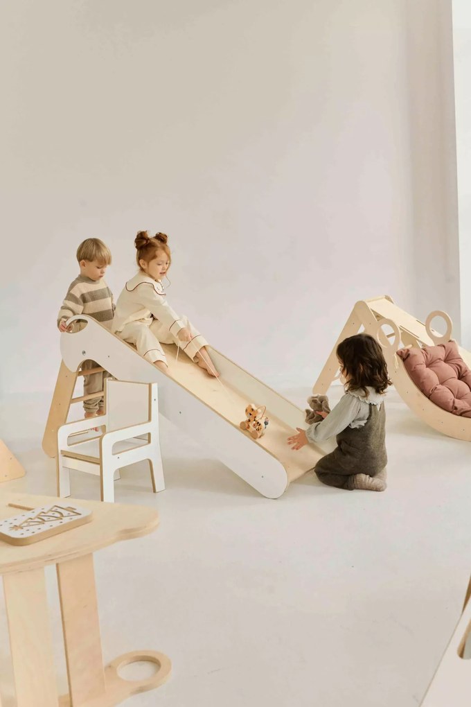 Montessori Ξύλινη Τσουλήθρα Αναδιπλούμενη  BabyWood