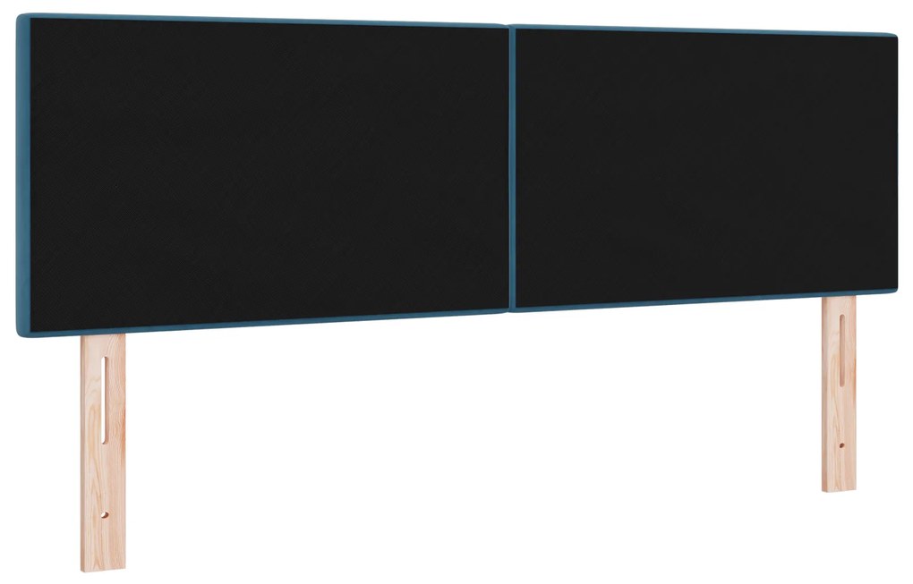 vidaXL Κεφαλάρι Καπιτονέ Σκούρο Μπλε 160 cm Βελούδο