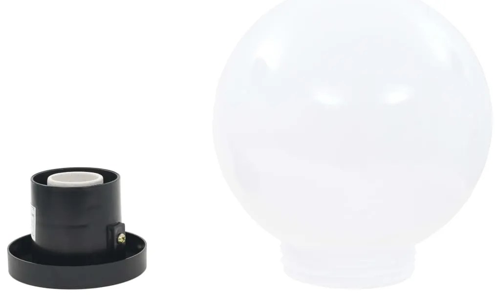 vidaXL Φωτιστικά Μπάλα LED 2 τεμ. Σφαιρικά 20 εκ. Ακρυλικά (PMMA)