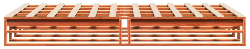 vidaXL Σκελετός Κρεβ. Χωρίς Στρώμα Καφέ Κεριού 150x200 εκ Μασίφ Πεύκο