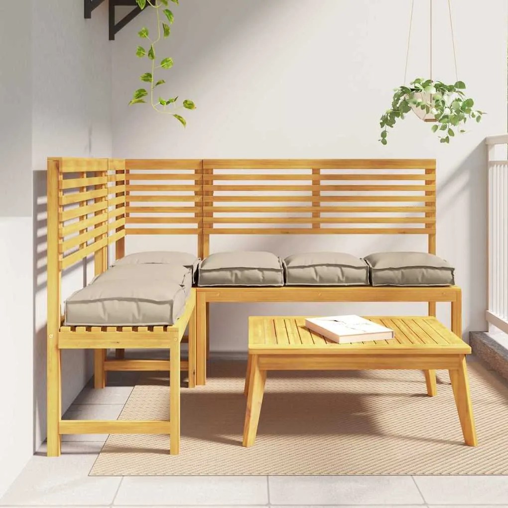 vidaXL Μαξιλάρι παλέτας για κάθισμα 6 pcs Taupe 40 x 40 x 8 εκ.