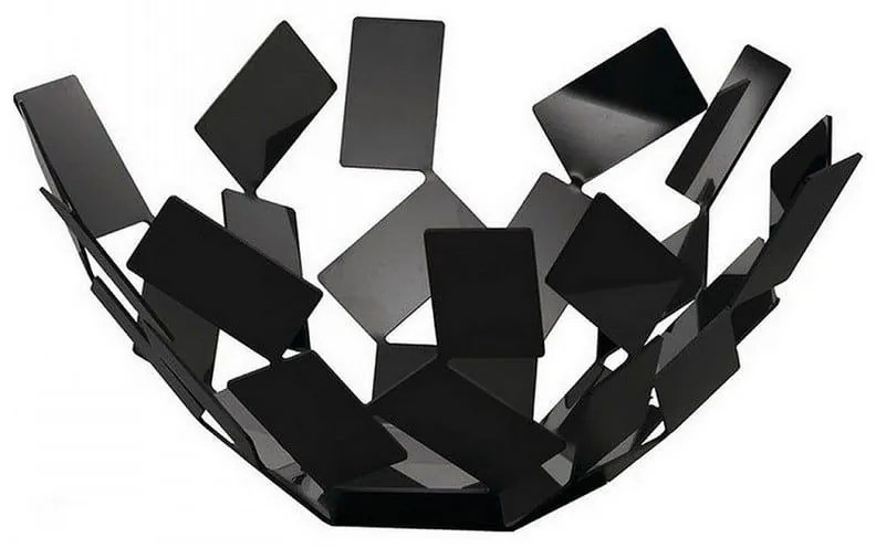 Φρουτιέρα The Scirocco Room MT02 B Φ27,3x13cm Μεταλλική Black  Alessi Metal