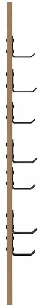 vidaXL Τοίχου Κρεμάστρα Επιτοίχιο artisan δρυς 30 x 1.5 x 80 εκ.