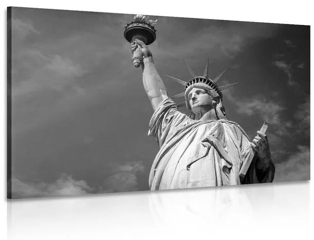 Εικόνα Άγαλμα της Ελευθερίας σε ασπρόμαυρο - 120x80