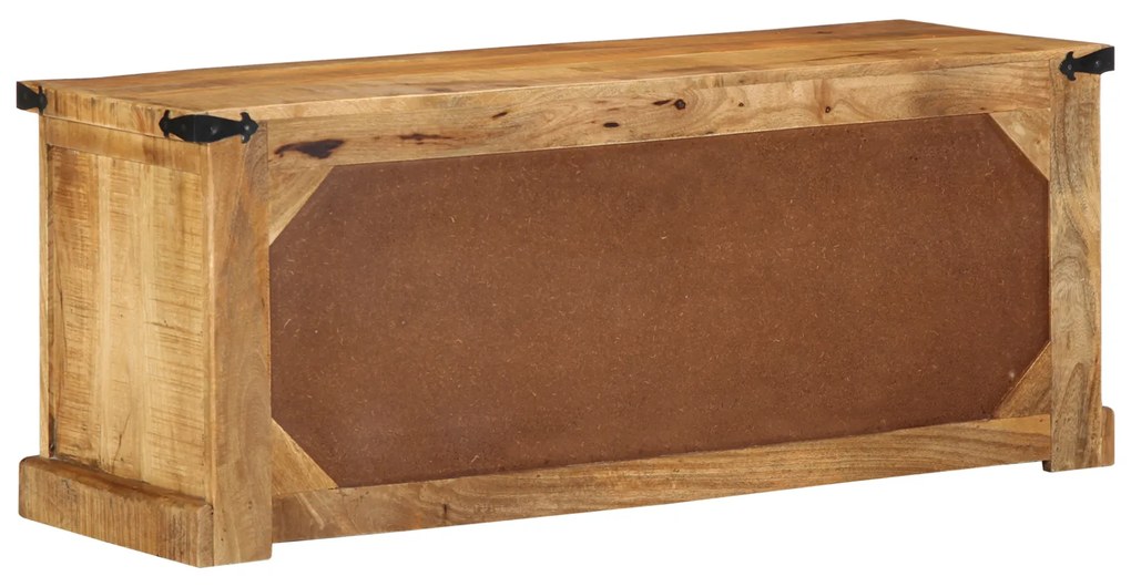 vidaXL πάγκος παπουτσιών 110x38x45 εκ. από μασίφ ξύλο μάνγκο
