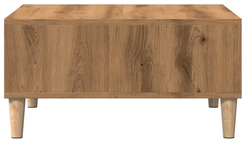 Τραπεζάκι Σαλονιού Τεχνίτης Δρυς 60x60x30εκ. Επεξεργασμένο Ξύλο 856441