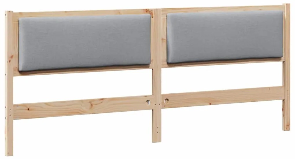 vidaXL Κεφαλάρι Άλλο Καφέ 200 cm Μασίφ ξύλο πεύκου