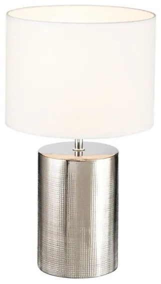 Επιτραπέζιο Φωτιστικό Prata Ασημί 50663 Fischer Honsel-50663-Ασημί 50663