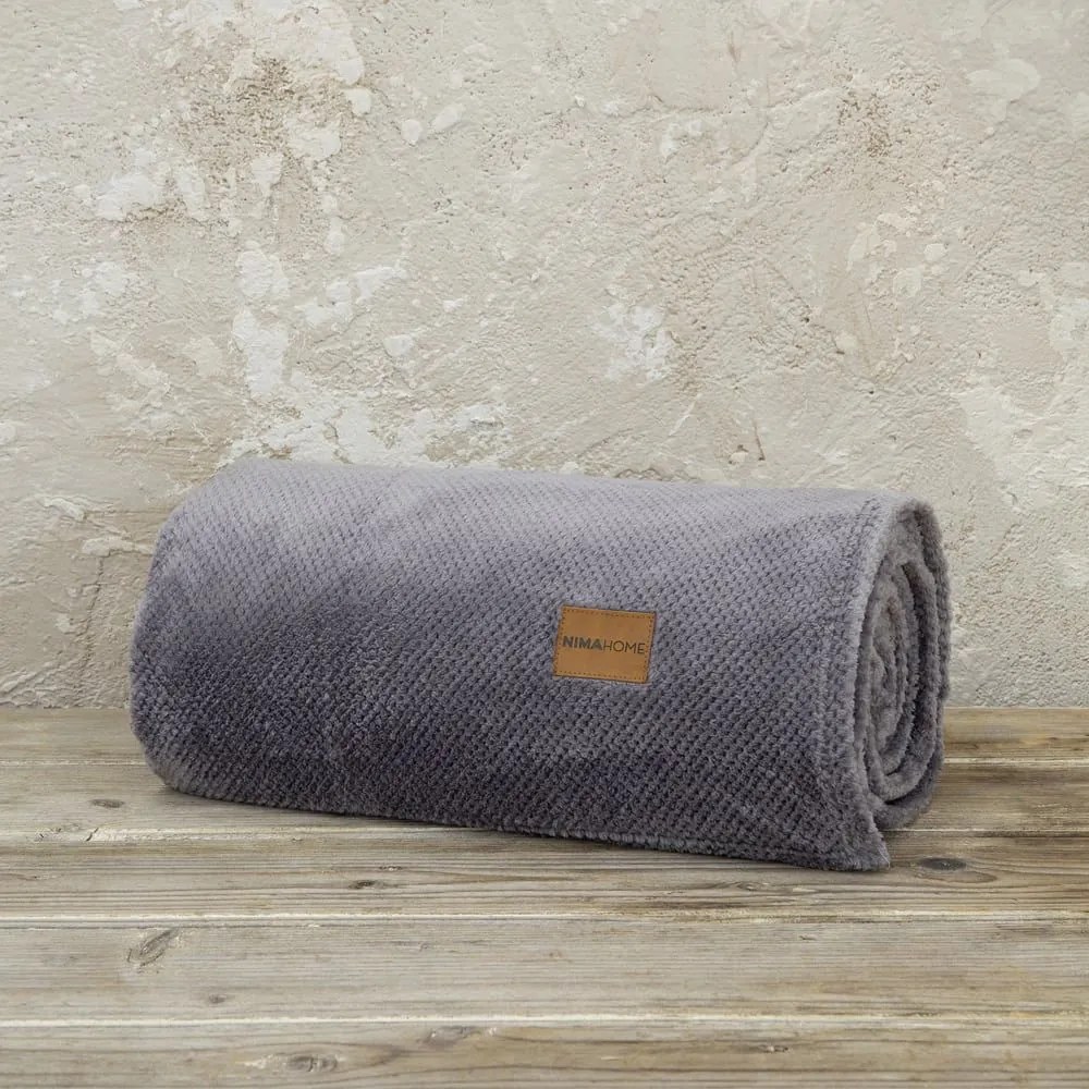 Κουβέρτα Jacquard Mellow Grey Nima Μονό 150x220cm Πολυέστερ