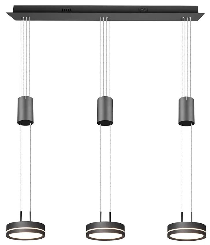 Φωτιστικό Κρεμαστό Trio Lighting Franklin 326510342 Ανθρακί