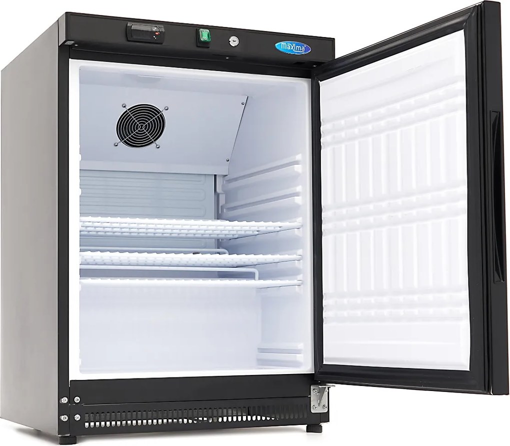 Fridge - 200L - 3 Adjustable Shelves - Black