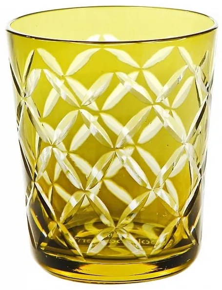 Soft Drink Glass POLS POTTEN σετ 6 τεμαχίων διαφόρων χρωμάτων, σκαλιστό 140-230-083-083