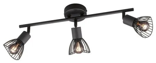 Σποτ Φωτιστικό Οροφής Πλέγμα Μαύρο Jess 820084 Fischer Honsel-820084-Μαύρο 820084
