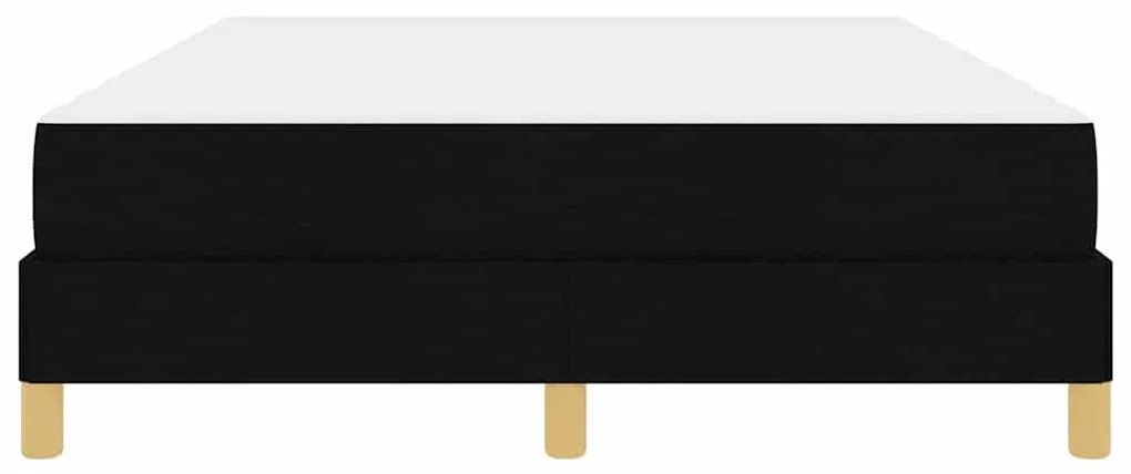 vidaXL Κρεβάτι με ελατήρια Μαύρο 140 x 200 cm ύφασμα