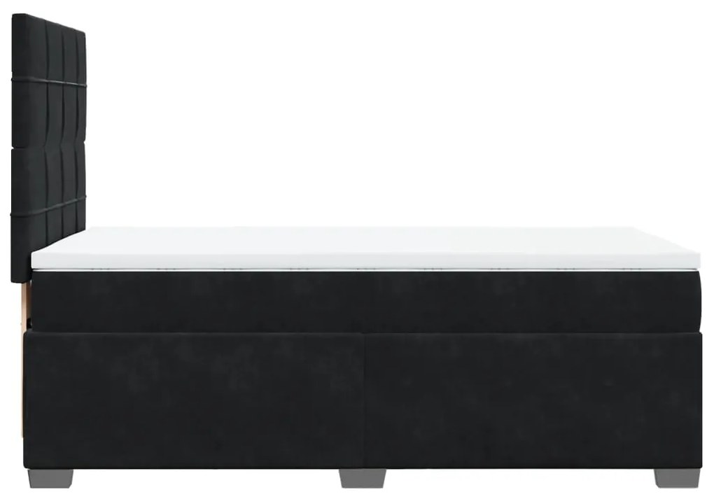 ΚΡΕΒΑΤΙ BOXSPRING ΜΕ ΣΤΡΩΜΑ ΜΑΥΡΟ 90X190 ΕΚ. ΒΕΛΟΥΔΙΝΟ 3290788