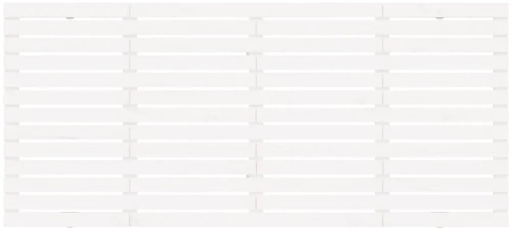 vidaXL Κεφαλάρι Τοίχου Λευκό 166x3x91,5 εκ. από Μασίφ Ξύλο Πεύκου
