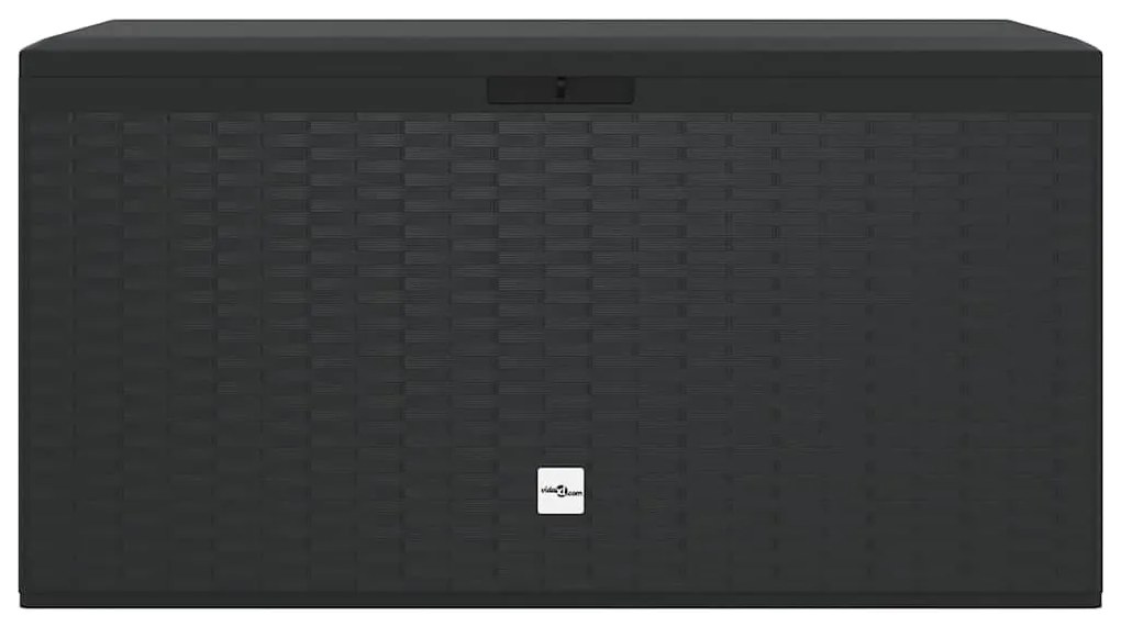 vidaXL Μπαούλο Αποθήκευσης Κήπου Ανθρακί 114 x 47 x 60 εκ.