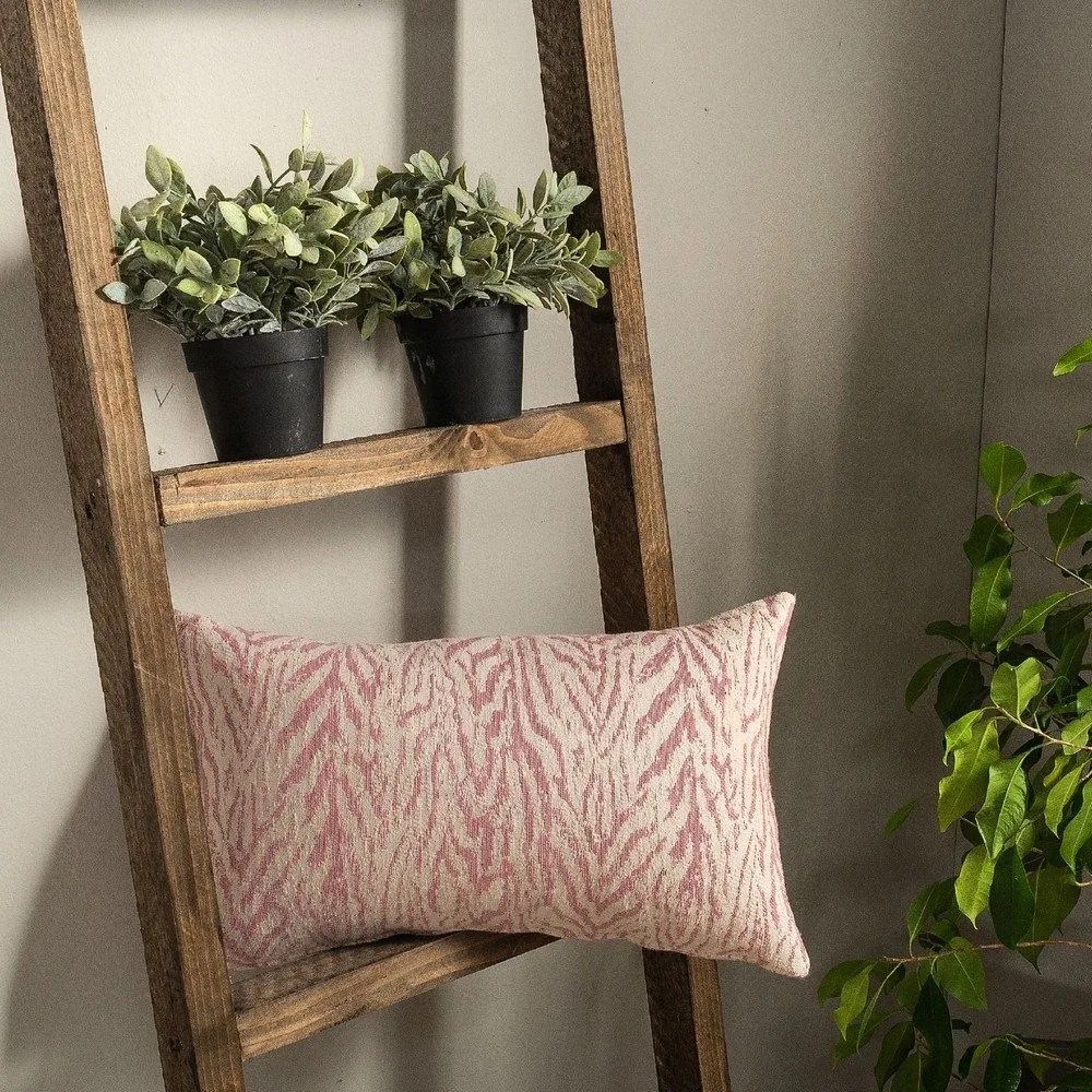 Μαξιλάρι Διακοσμητικό (Με Γέμιση) Vicenza 06 Pink Teoran 30X50 Cotton-Polyester