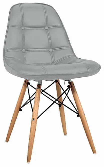 ΚΑΡΕΚΛΑ AMANTA GREY PU/PP 46Χ51Χ82εκ.