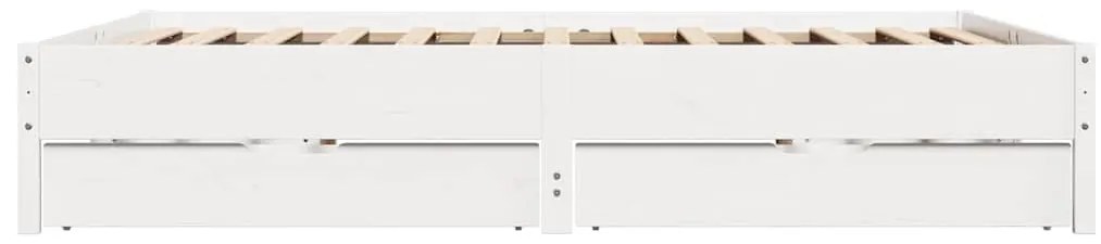vidaXL Σκελετός Κρεβ. Χωρίς Στρώμα Λευκό 180x200 εκ Μασίφ Πεύκο