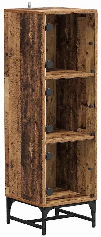 vidaXL Highboard Παλαιό ξύλο 35 x 37 x 117 εκ. Επεξεργασμένο ξύλο